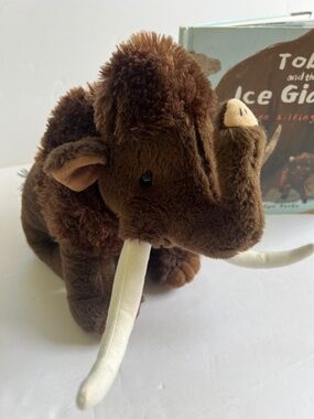 Wild Republic Woolly Mammoth Plush 9inches & Toby and the Ice Giants HC book